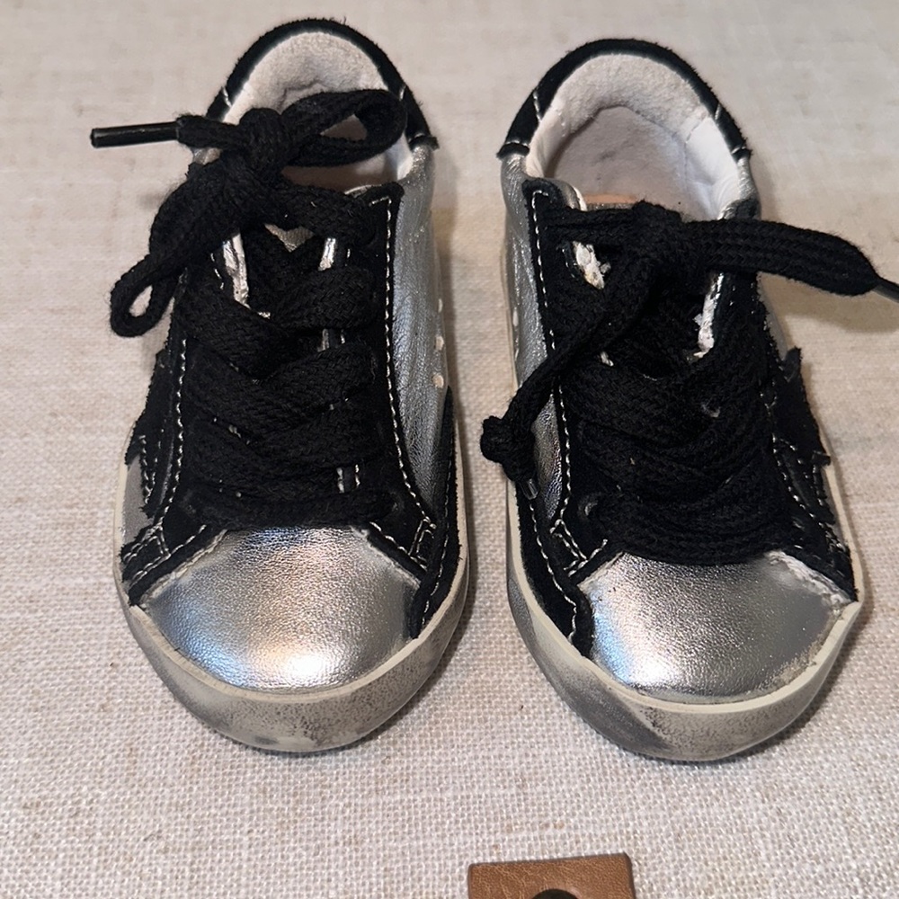 Golden goose toddler sneakers size 19 BLACK